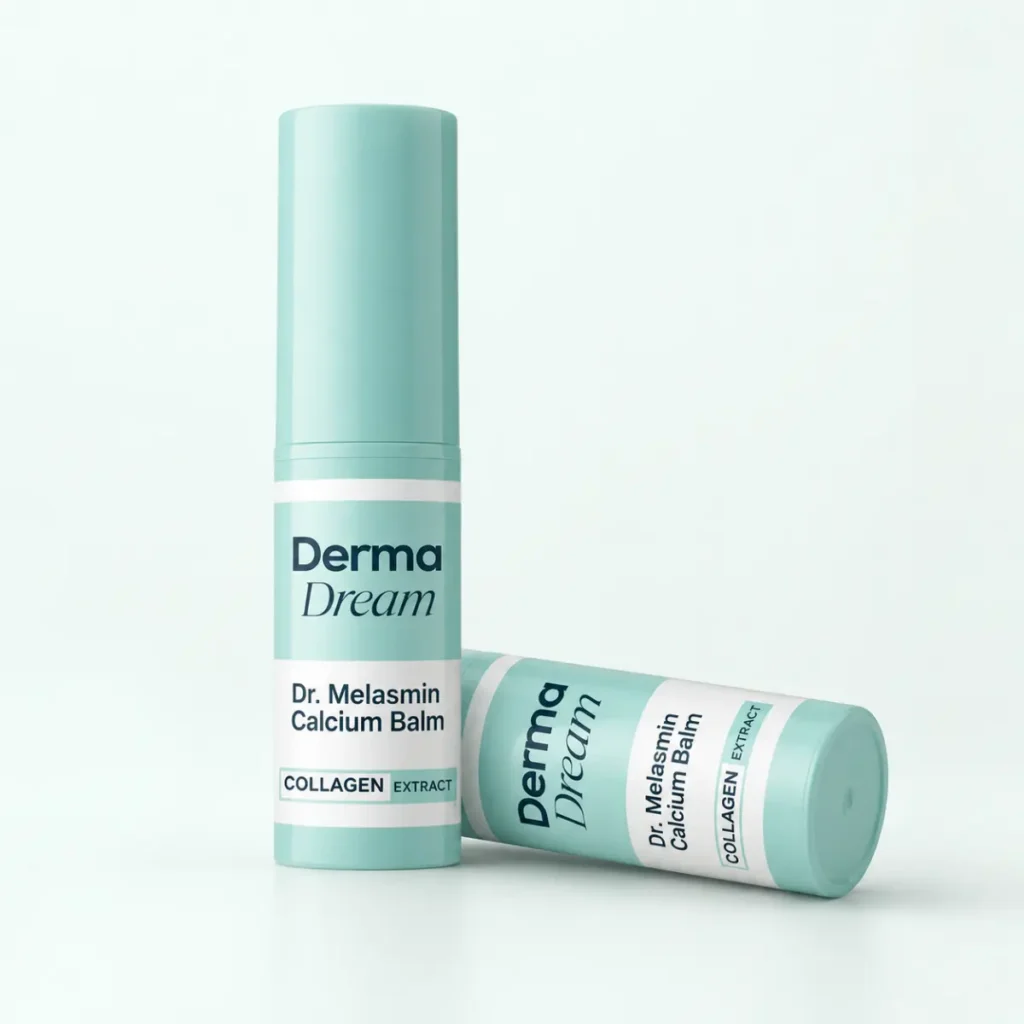 Dr. Melasmin Calcium Balm stick and refill tube
